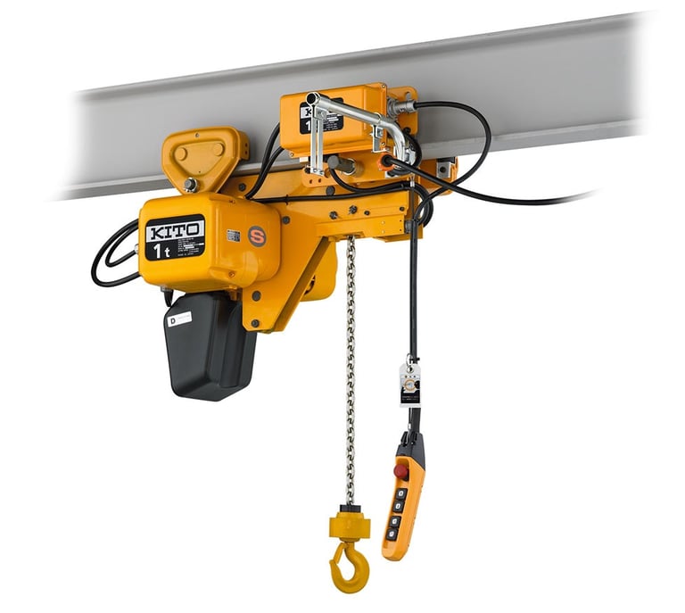 kito electric hoist and trolley on crane