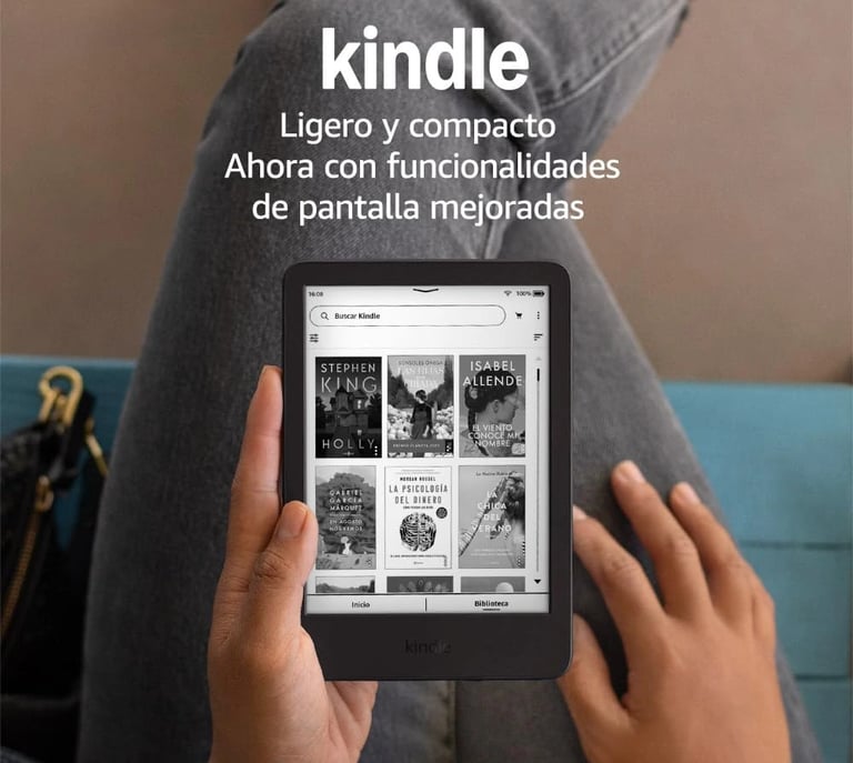 Nuevo Amazon Kindle (16 GB) Sin publicidad, negro