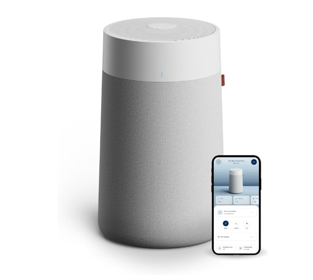 Blueair Blue Pure 311i Max smart air purifier with fabric pre-filter for home decor