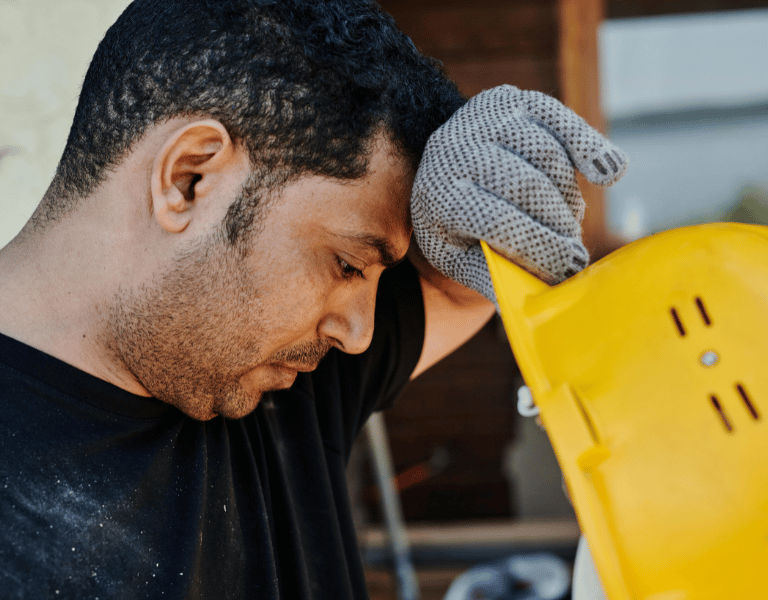 A tired looking services business worker who is missing jobs Photo by Mikael Blomkvist