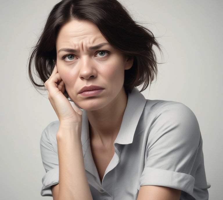 woman in black shirt holding eyeglasses