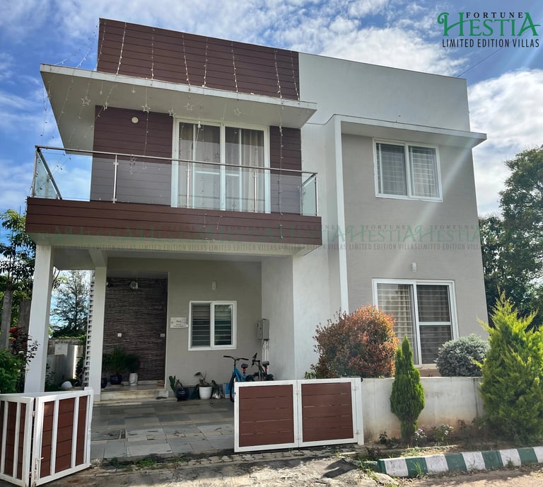Greek-inspired 4 BHK luxury villa at Fortune Hestia Sarjapur Road Bangalore