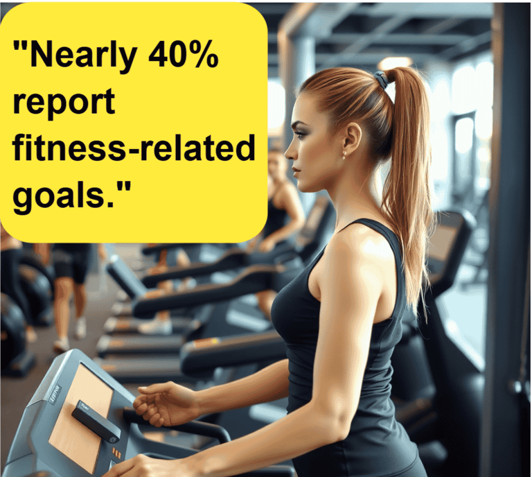 Woman on a treadmill