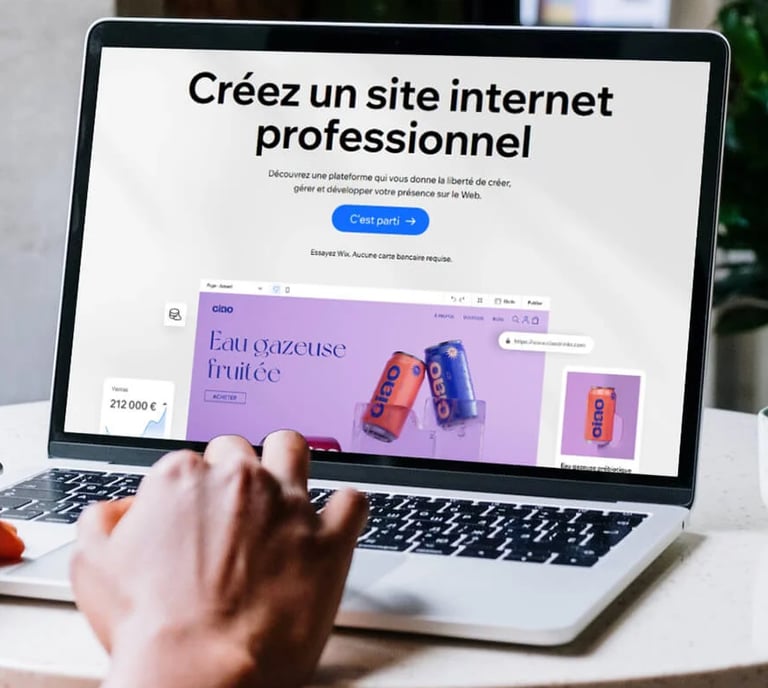 Présentation d'un site Web avec un Mac