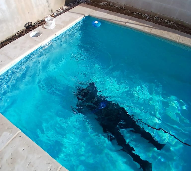 Schwimmbad Leck suche in San Fulgencio, Costa Blanca Spanien