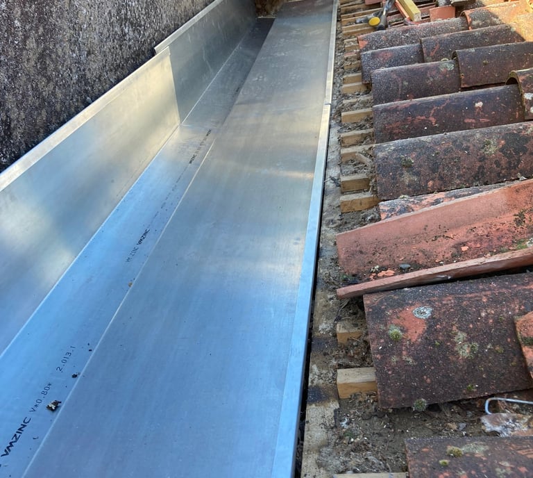 chéneau encaissé - étanchéité