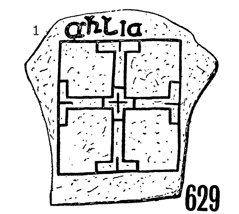 Clonmacnois Runestone 629 - Barony of Garrycastle, County of Offally, Ireland (400 CE)