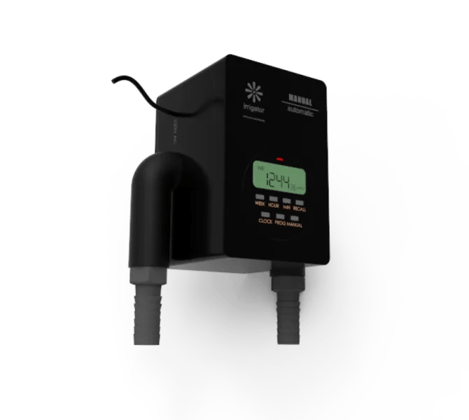 irrigator microcontroller on device programmable automatic plant watering timer