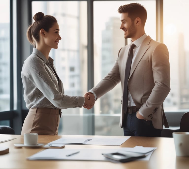 A monochrome image of a man in a suit walking towards the entrance of a building. The architecture features large stone pillars and rectangular windows, and a sign on the right reads 'Credit Suisse'. The lighting creates strong shadows on the ground.