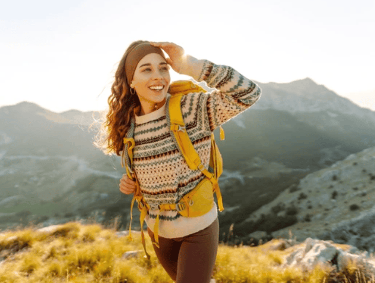 girl hiking