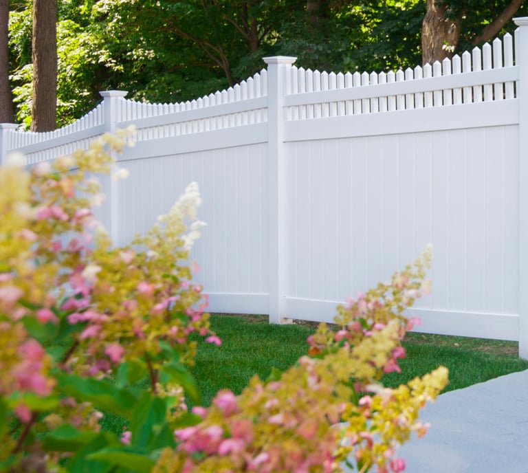 Maintenance-free PVC fencing, ideal for privacy and long-lasting durability