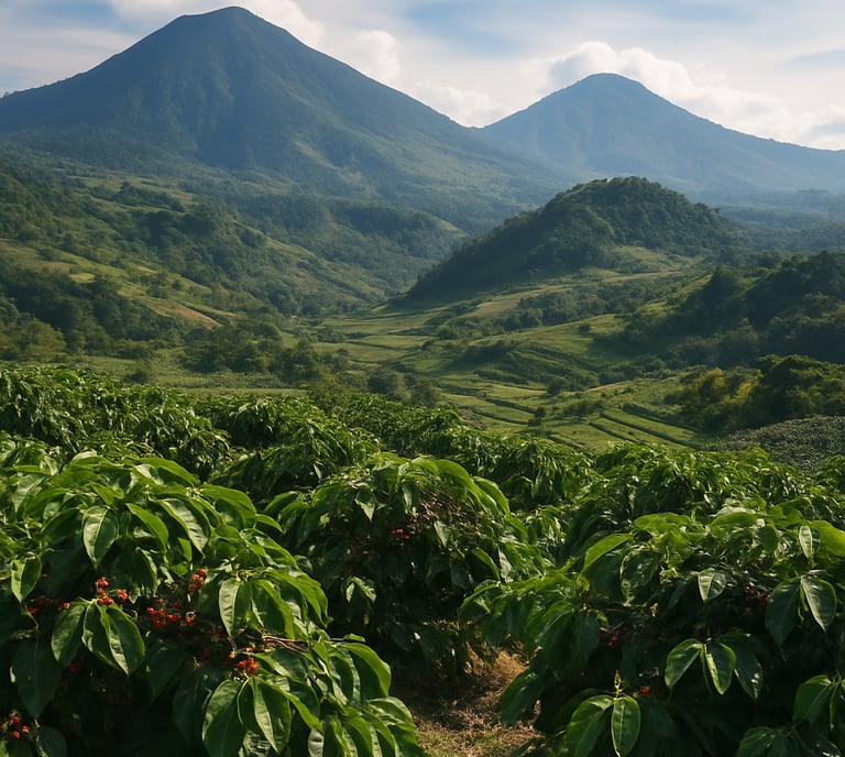Freshly harvested Arabica coffee cherries drying on patios in Gayo Highlands, Sumatra – Dwipa Coffee