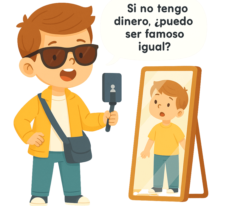 Si no tengo dinero, ¿puedo ser famoso igual