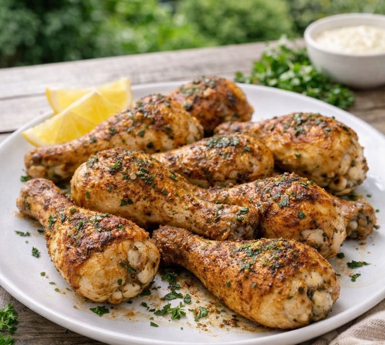 crispy baked chicken drumsticks