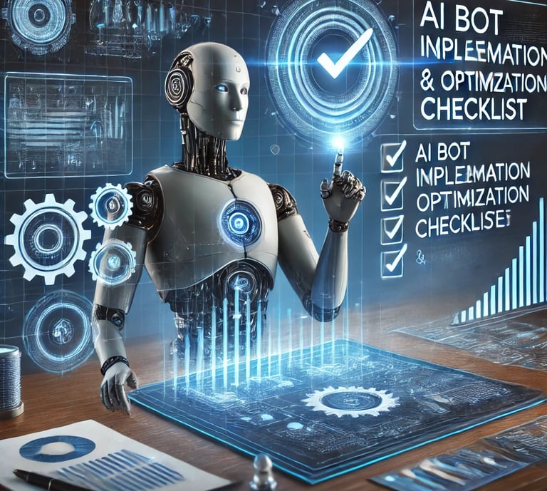 AI bot implementation checklist Photo