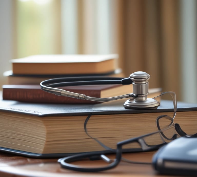 black and gray stethoscope