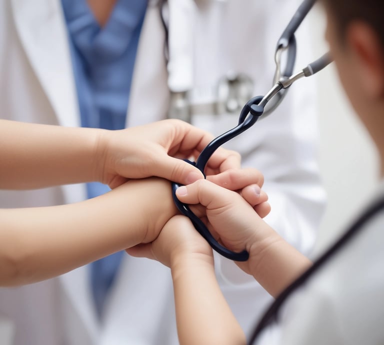 black and gray stethoscope