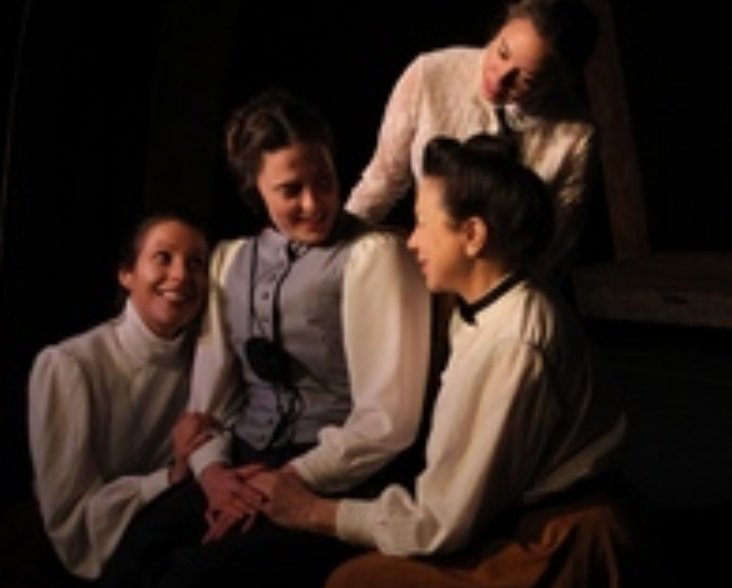 Kim S Monti (foreground) with the rest of the cast of Silent Sky 