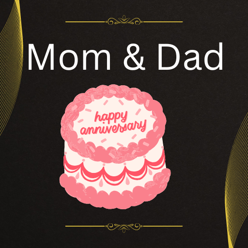 Happy Anniversary Cake For Mom and Dad