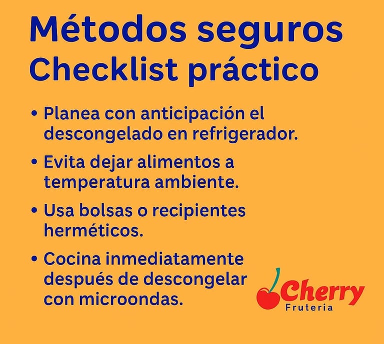 Infografía con métodos seguros.