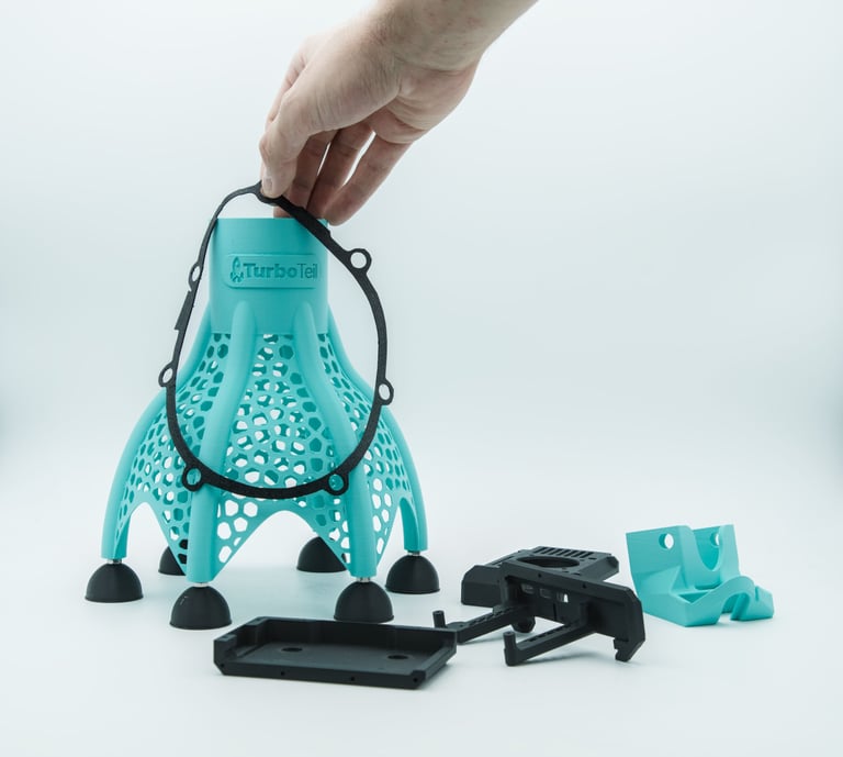 verschiedene Bauteile aus dem 3d drucker