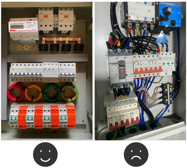 Tủ điện cần phải dùng hàng thương hiệu, có đầy đủ cắt sét, đặc biệt là sét lan truyền - tác nhân gây