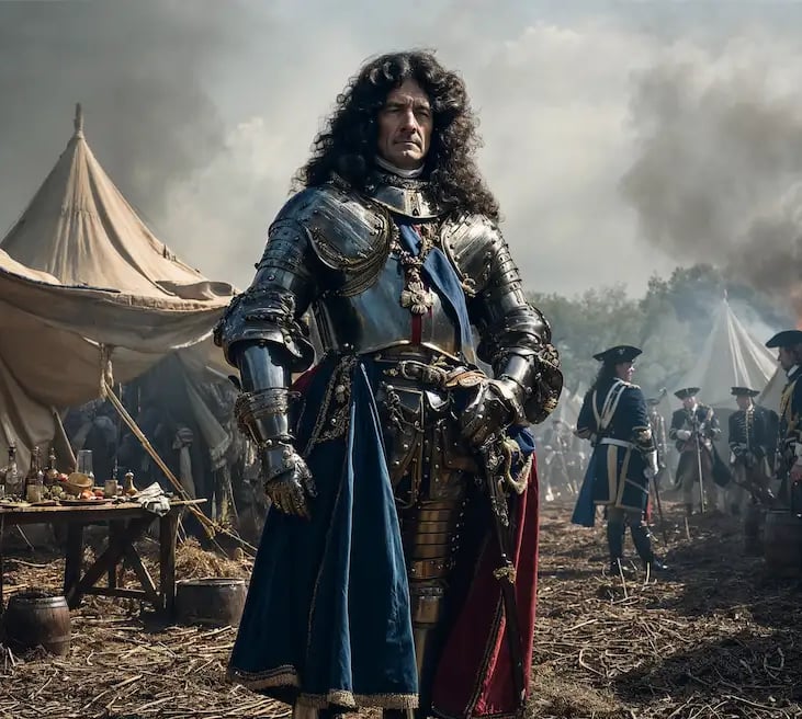 Le Maréchal Villars an 1712, à Denain, reconstitué grâce à l'IA.