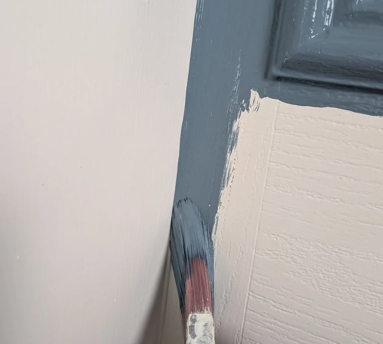 Painting a clean cut-in line