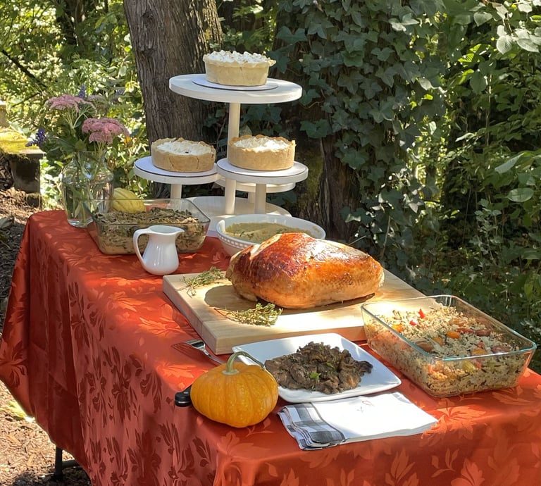 Thanksgiving healthy dinner & sides. gluten-free, dairy-free personal chef Portland Clackamas Oregon