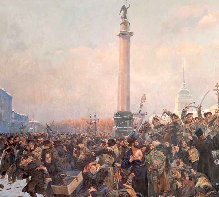 Кривава неділя. Войцех Горацій Коссак. Музей мистецтв. Кропивницький