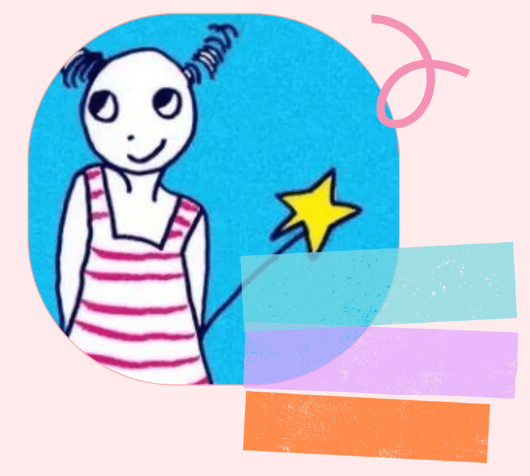 dessin d'une fée : Lili fée des siennes, compagnie de théâtre pour enfant, spectacle et animation