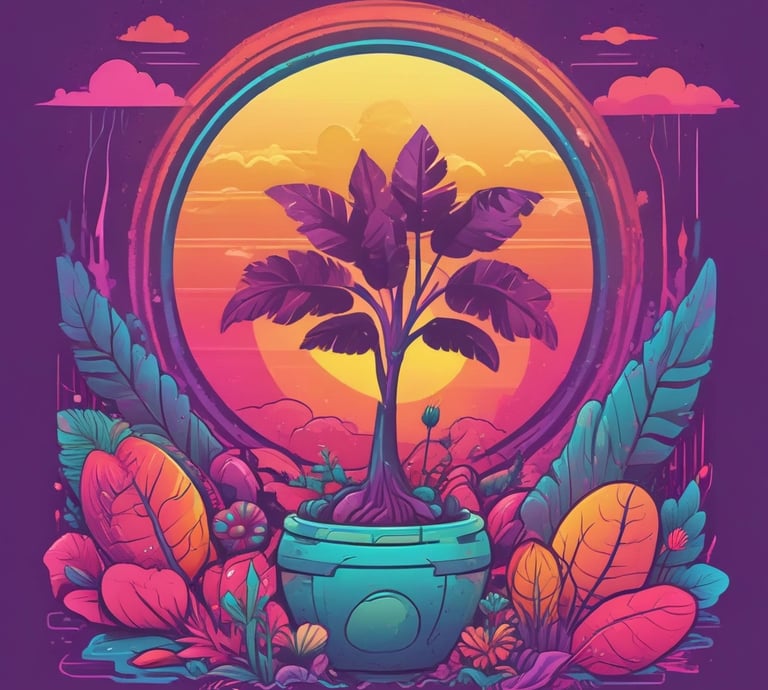 A serene morning scene with yoga mats laid out on a wooden deck overlooking a calm lake.