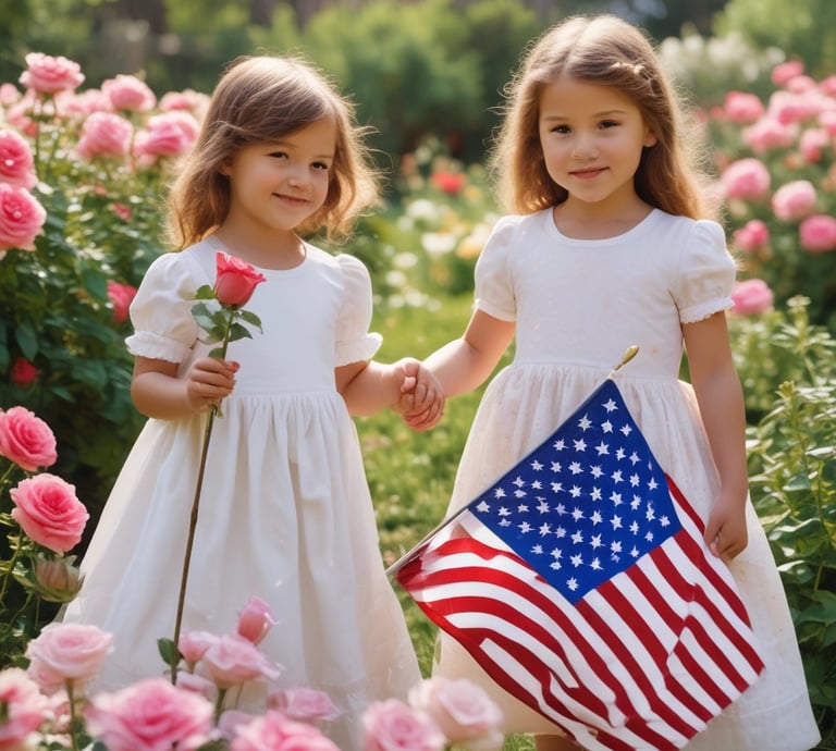 A group of diverse Americans gathered outdoors, proudly holding a 'Make America Great Again' flag.