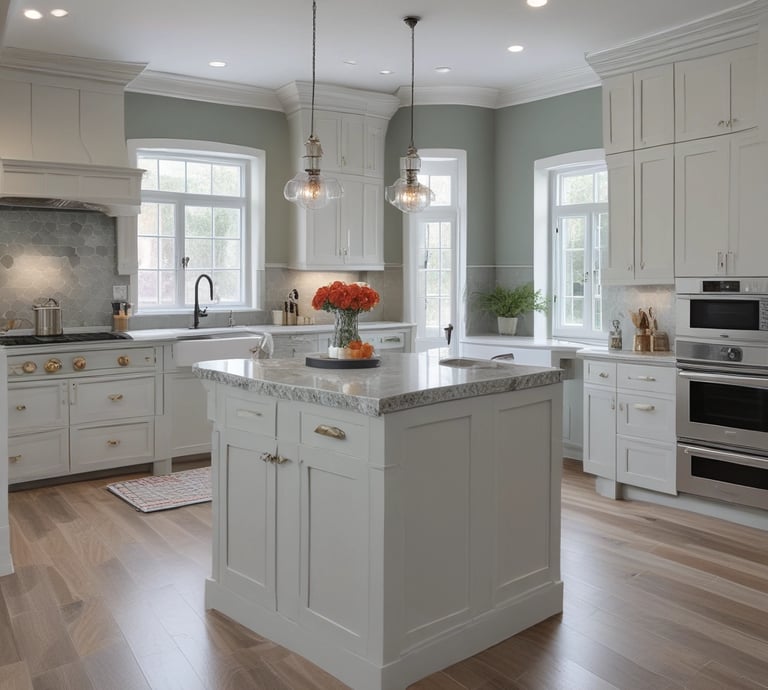 A friendly Seidon plumber inspecting a modern kitchen sink in a bright Sydney home.