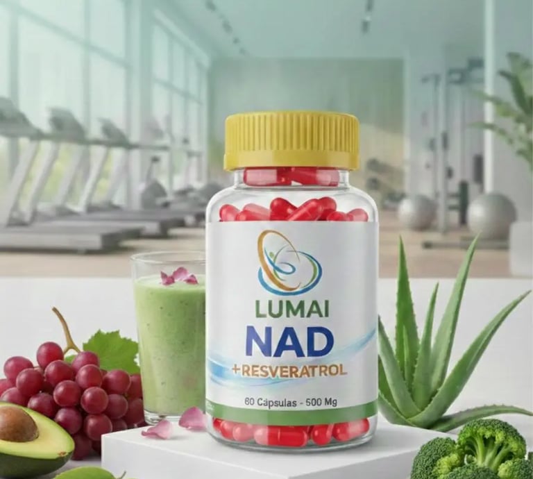 Vitamina Lumai NAD mas resveratrol 