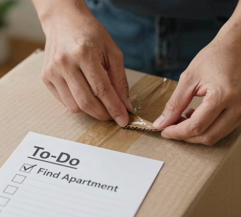 A warm, inviting workspace with a laptop open to a clean, minimal calculator website interface.