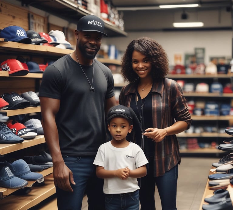 A model wearing a bright red Hero Industrial hoodie standing confidently against an urban backdrop.