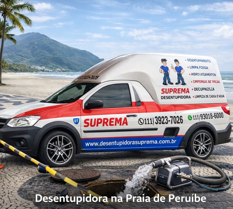 desentupimento na praia de peruibe