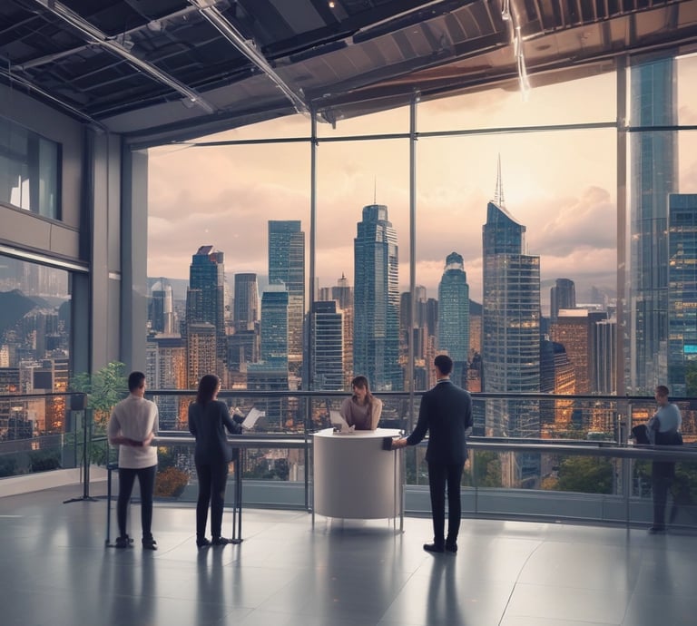 A focused digital strategist working on a laptop surrounded by notes and sketches.