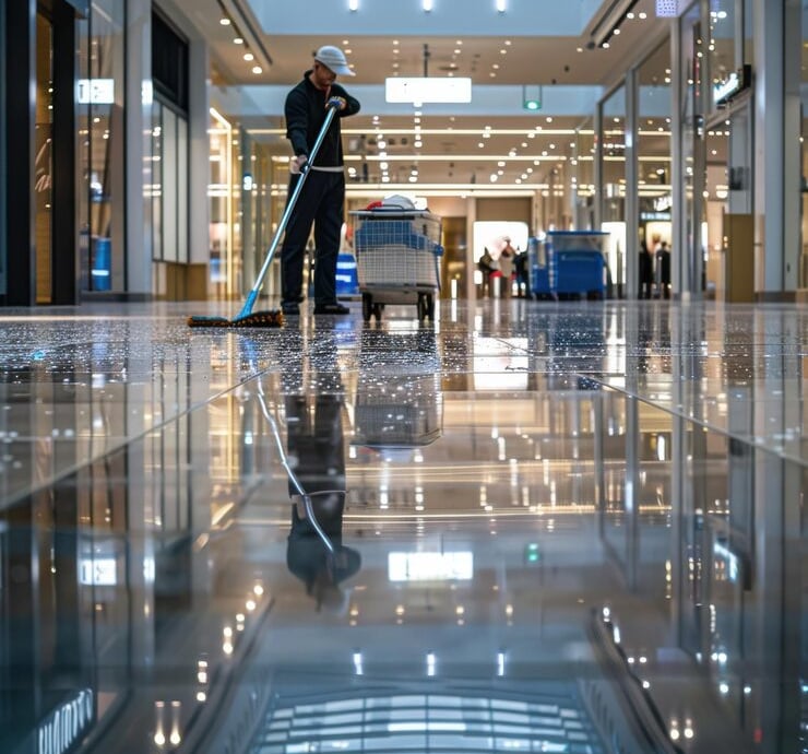 Pulizia Negozi e centri commerciale