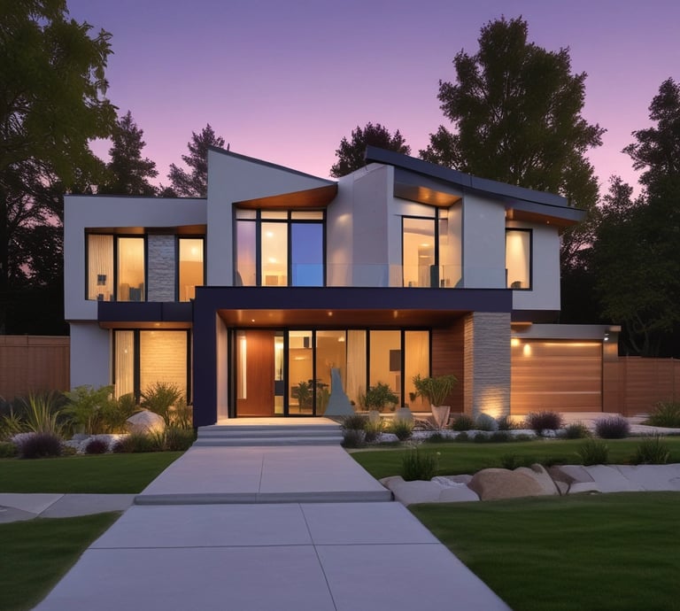 a house with a driveway and a driveway with a driveway