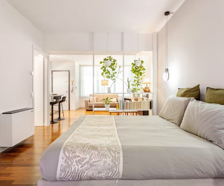 Camera da letto appartamento casa vacanza a Pesaro