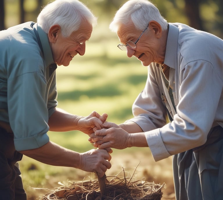A group of reformed Christians engaging in community activities.