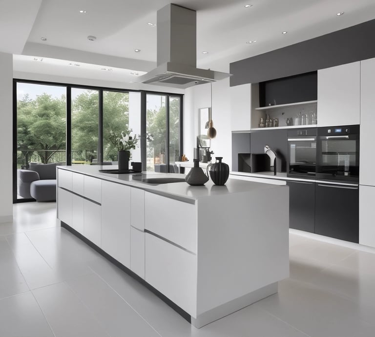 A modern bathroom renovation showcasing elegant fixtures and tiles.