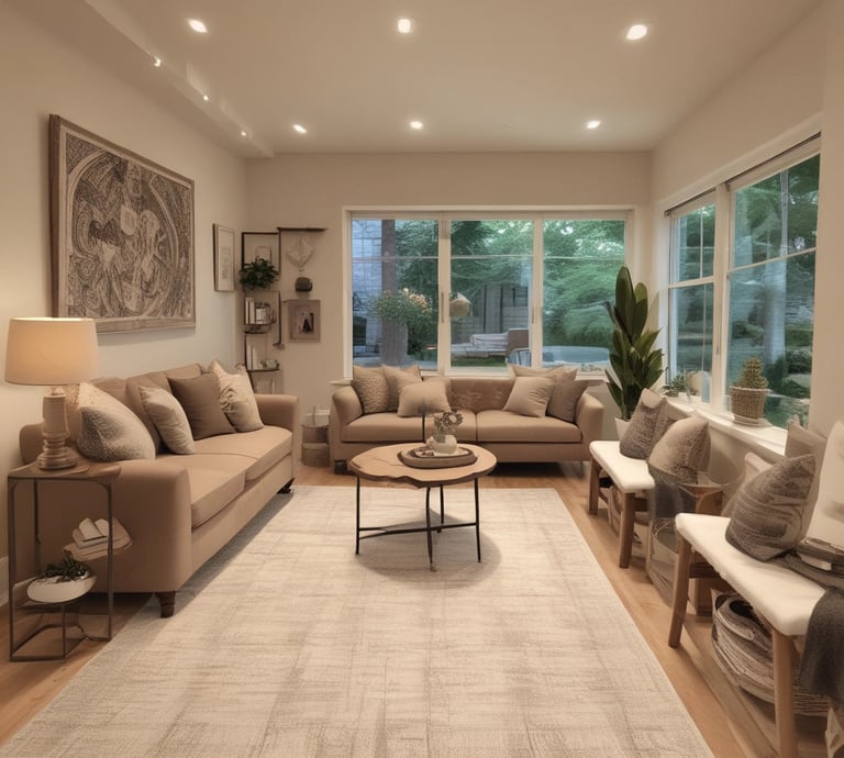 A modern real estate office with a welcoming atmosphere.