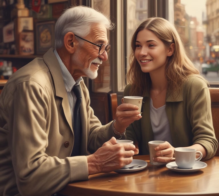 An image depicting a kind service provider assisting with home organization.