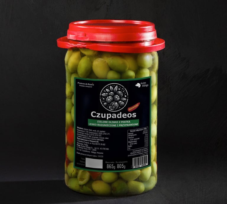 Zielone Oliwki Chupadedos 865g