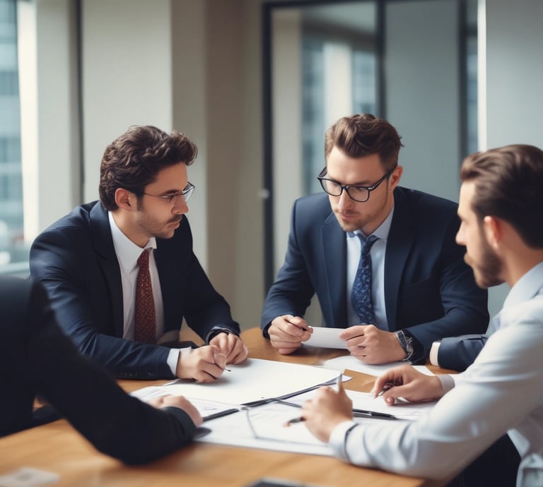 A group of people engaged in a training session in a conference room
