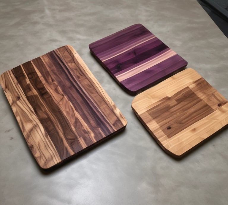 A beautifully crafted live edge table showcasing natural wood grain.