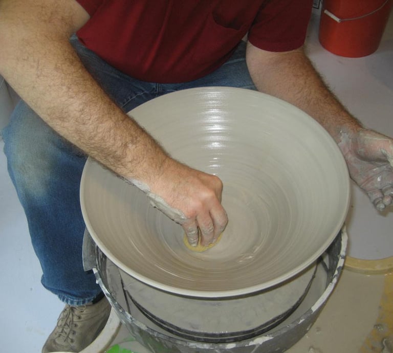 Wheel throwing clean up